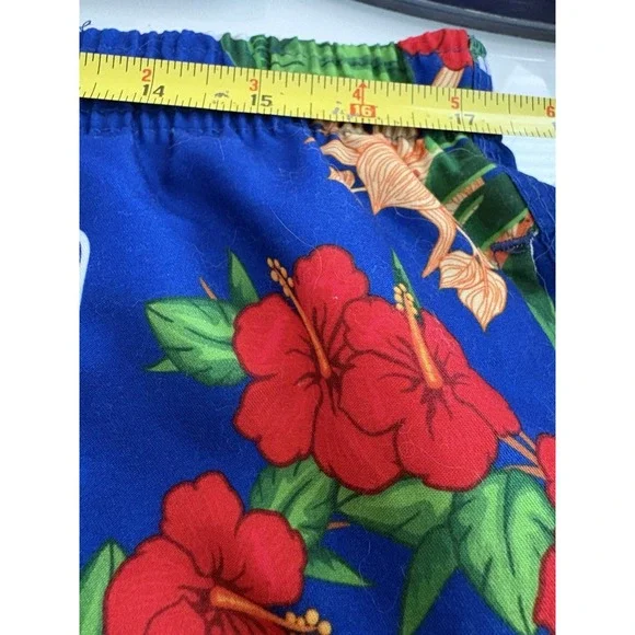 Buffalo Bills NFL Team Men's Swim Trunks Blue Hawaiian Print Lined Pockets XL - Picture 3 of 8